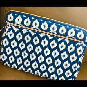 Blue StudioC Quilted Laptop Bag